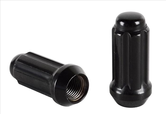 Black Truck Spline Lugs - 0.91 Diameter Anodized Black